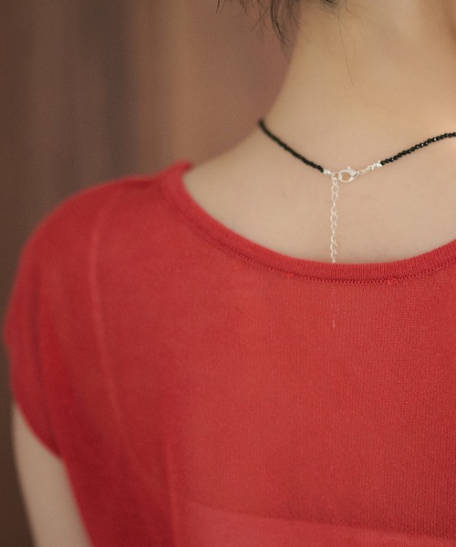 LAULEN（ローレン）の「sheer layered knit pullover /シアーレイヤード風ニットプルオーバー（ニット/セーター・レディース・グレー/チャコールグレー/レッド/アイボリー/ピンク・FREE）」の12枚目の写真
