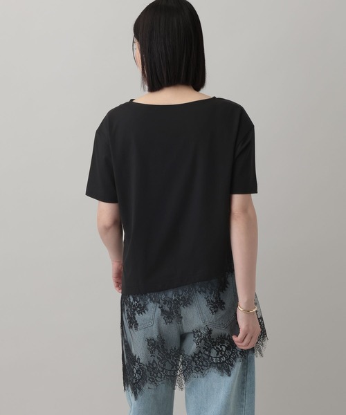 A part by(アパートバイ)の「イレヘムレースTEE(Tシャツ/カットソー・レディース・ブラック/チャコールグレー/オフホワイト・FREE)」の14枚目の写真