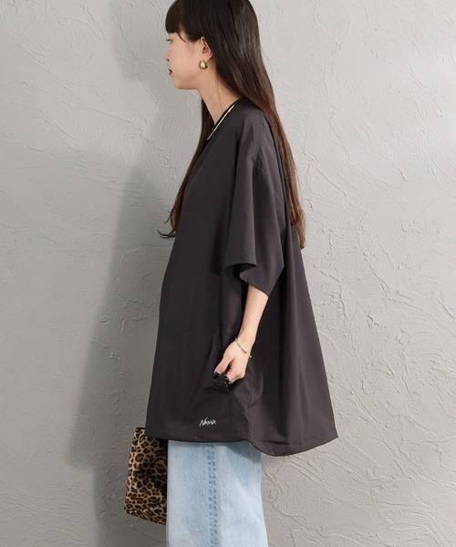 NANGA（ナンガ）の「[NANGA/ナンガ] PLC EXCURSION ドローコード ショートスリーブTシャツ（Tシャツ/カットソー・レディース・ブラック/ライトグレー・M/L）」の15枚目の写真