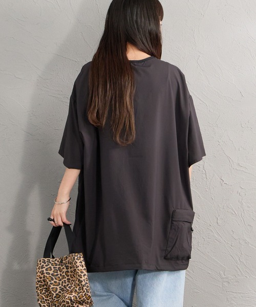 NANGA（ナンガ）の「[NANGA/ナンガ] PLC EXCURSION ドローコード ショートスリーブTシャツ（Tシャツ/カットソー・レディース・ブラック/ライトグレー・M/L）」の16枚目の写真