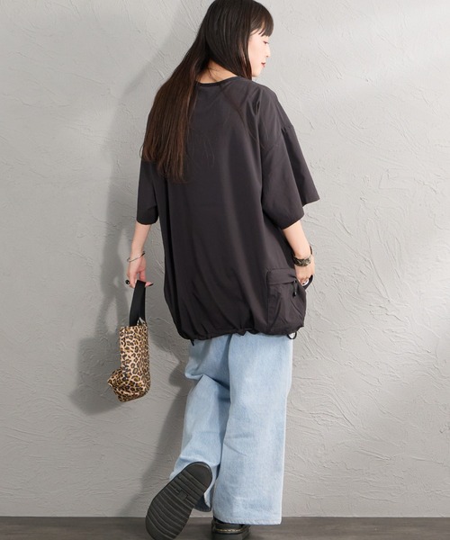 NANGA（ナンガ）の「[NANGA/ナンガ] PLC EXCURSION ドローコード ショートスリーブTシャツ（Tシャツ/カットソー・レディース・ブラック/ライトグレー・M/L）」の11枚目の写真