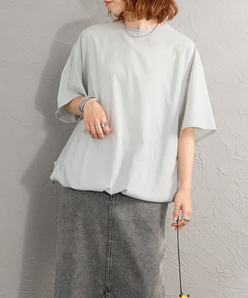 NANGA（ナンガ）の「[NANGA/ナンガ] PLC EXCURSION ドローコード ショートスリーブTシャツ（Tシャツ/カットソー・レディース・ブラック/ライトグレー・M/L）」の20枚目の写真