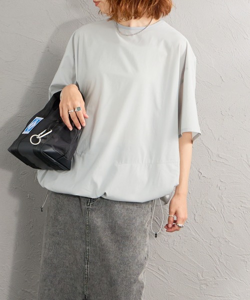 NANGA（ナンガ）の「[NANGA/ナンガ] PLC EXCURSION ドローコード ショートスリーブTシャツ（Tシャツ/カットソー・レディース・ブラック/ライトグレー・M/L）」の19枚目の写真