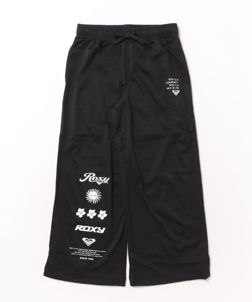 ROXY(ロキシー)の「ROXY キッズ MINI HISTORICAL LINE PANTS ラッシュパンツ/UVカット/EASY DRY 【2026年夏モデル】(ラッシュガード・キッズ・ブラック/ミント・130/140/150)」の1枚目の写真