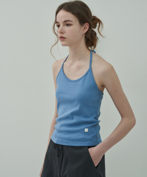 MOTT(モット)の「ホルタースリーブレス-スカイブルー(Tシャツ/カットソー・レディース・その他・FREE)」の4枚目の写真