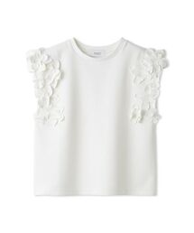 emmi | フラワーモチーフTシャツ/接触冷感(Tシャツ/カットソー)