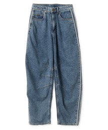 adidas HIGH RISE BARREL LEG DENIM PANT / アディダス ハイライズ バレル レッグ デニム パンツ