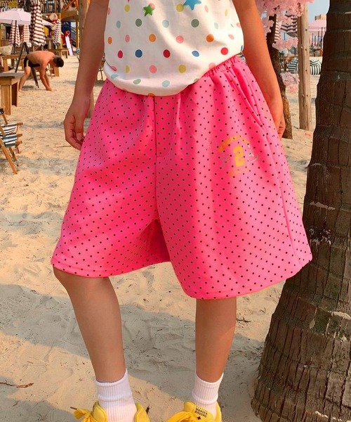 AsheKsha｜アシクシャのその他パンツ（ピンク/桃色系・ドット柄）通販