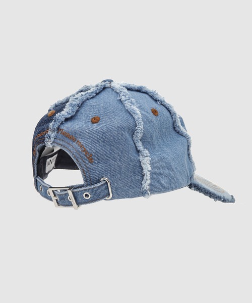 GANNI(ガニー)の「Denim Patchwork Cap(キャップ・レディース・マルチ・ONE SIZE)」の6枚目の写真