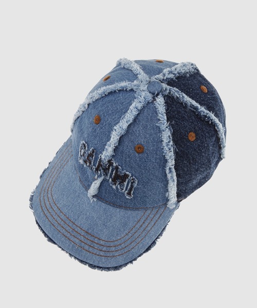 GANNI(ガニー)の「Denim Patchwork Cap(キャップ・レディース・マルチ・ONE SIZE)」の5枚目の写真