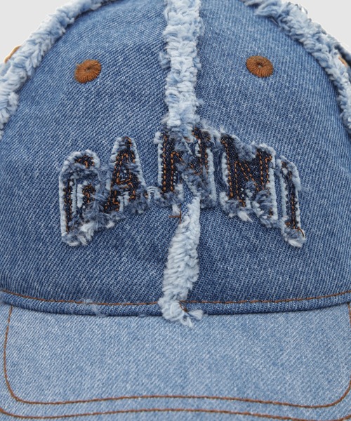 GANNI(ガニー)の「Denim Patchwork Cap(キャップ・レディース・マルチ・ONE SIZE)」の3枚目の写真