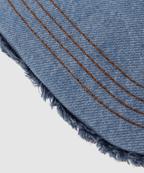 GANNI(ガニー)の「Denim Patchwork Cap(キャップ・レディース・マルチ・ONE SIZE)」の2枚目の写真