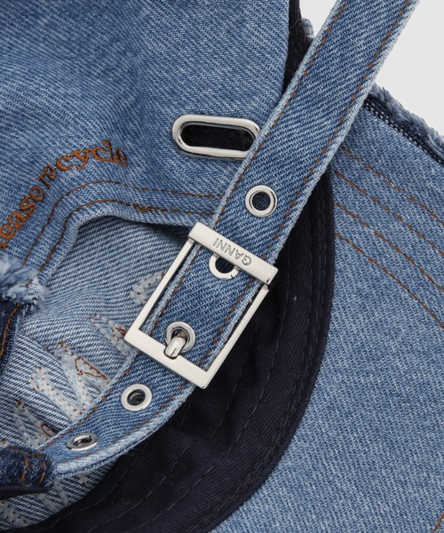GANNI(ガニー)の「Denim Patchwork Cap(キャップ・レディース・マルチ・ONE SIZE)」の7枚目の写真
