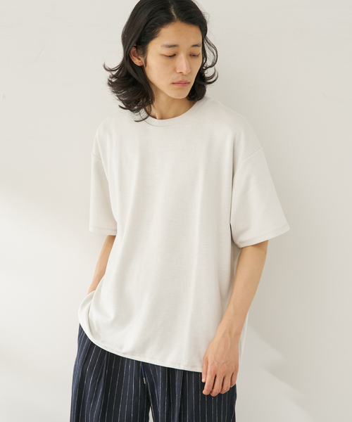 B.C STOCK(ベーセーストック)の「ライトコンフォート カラークルー(Tシャツ/カットソー・メンズ・ベージュ/カーキ/ホワイト/チャコールグレー・MEDIUM/LARGE)」の9枚目の写真