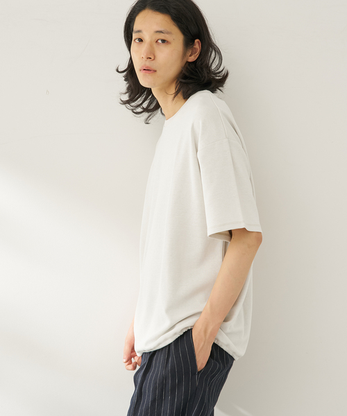 B.C STOCK(ベーセーストック)の「ライトコンフォート カラークルー(Tシャツ/カットソー・メンズ・ベージュ/カーキ/ホワイト/チャコールグレー・MEDIUM/LARGE)」の10枚目の写真