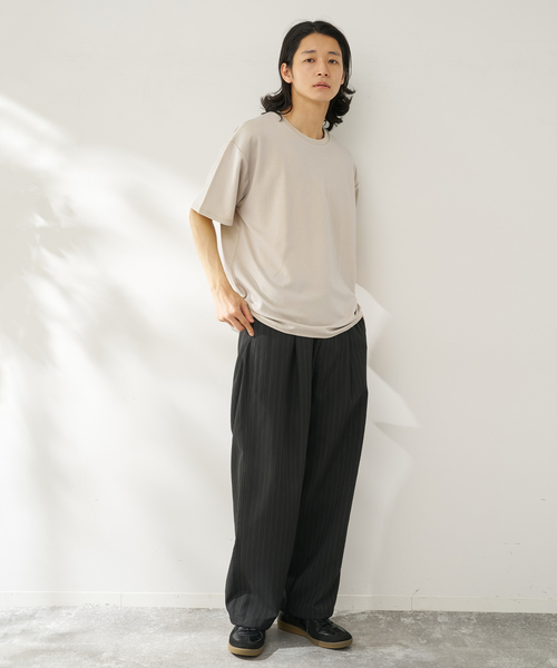 B.C STOCK(ベーセーストック)の「ライトコンフォート カラークルー(Tシャツ/カットソー・メンズ・ベージュ/カーキ/ホワイト/チャコールグレー・MEDIUM/LARGE)」の12枚目の写真