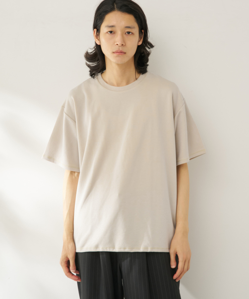 B.C STOCK(ベーセーストック)の「ライトコンフォート カラークルー(Tシャツ/カットソー・メンズ・ベージュ/カーキ/ホワイト/チャコールグレー・MEDIUM/LARGE)」の13枚目の写真