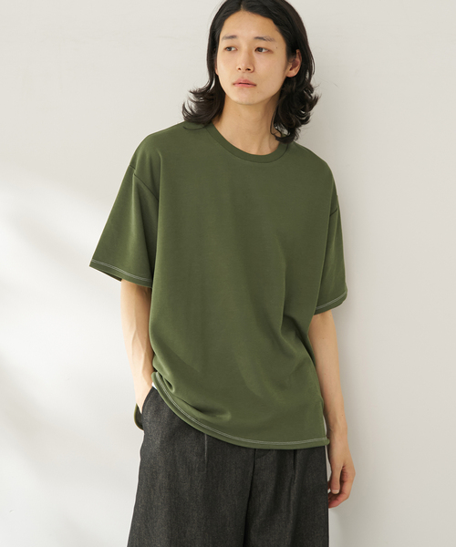 B.C STOCK(ベーセーストック)の「ライトコンフォート カラークルー(Tシャツ/カットソー・メンズ・ベージュ/カーキ/ホワイト/チャコールグレー・MEDIUM/LARGE)」の18枚目の写真
