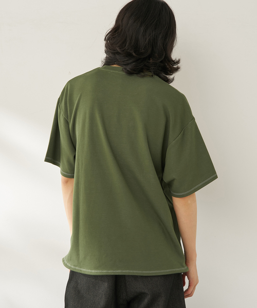 B.C STOCK(ベーセーストック)の「ライトコンフォート カラークルー(Tシャツ/カットソー・メンズ・ベージュ/カーキ/ホワイト/チャコールグレー・MEDIUM/LARGE)」の20枚目の写真