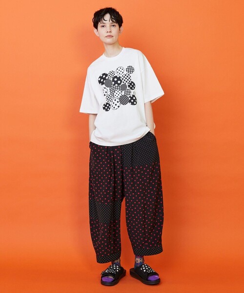 FRAPBOIS(フラボア)の「フォームドットTシャツ(Tシャツ/カットソー・レディース・ホワイト/グリーン・1/2)」の13枚目の写真
