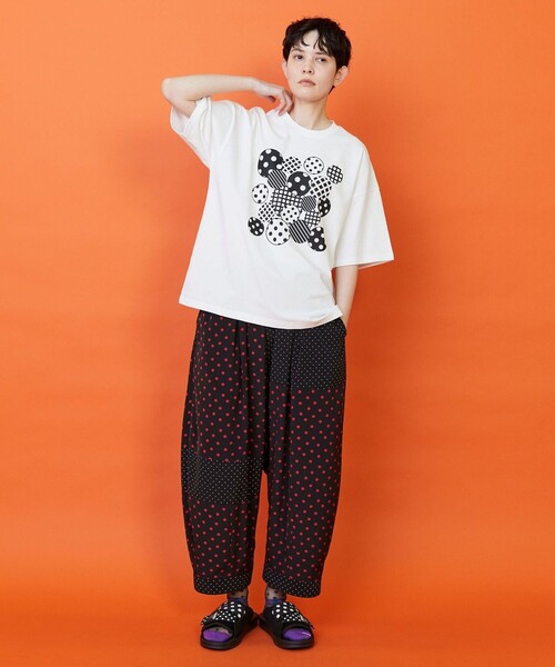 FRAPBOIS(フラボア)の「フォームドットTシャツ(Tシャツ/カットソー・レディース・ホワイト/グリーン・1/2)」の14枚目の写真