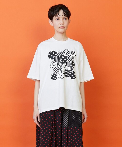 FRAPBOIS(フラボア)の「フォームドットTシャツ(Tシャツ/カットソー・レディース・ホワイト/グリーン・1/2)」の16枚目の写真