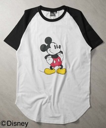【Disney/MICKEY MOUSE 】ミッキー ラグラン T(M26-100)