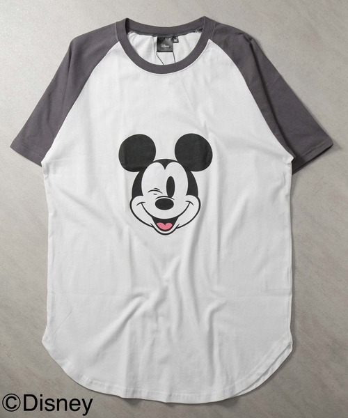 セール】【Disney/MICKEY MOUSE 】ミッキー ラグラン T(M26-100)（T