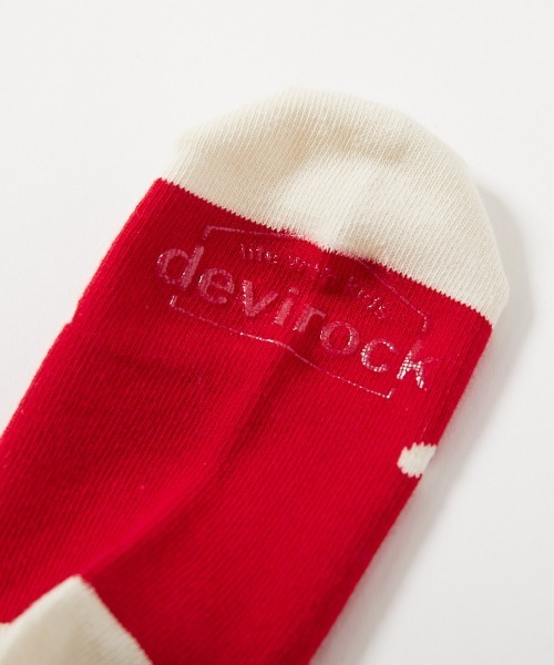 devirock（デビロック）の「ハートがかわいい ガールズデザインソックス 3足セット（ソックス/靴下・キッズ・ブルー系その他/ブラック系その他/レッド系その他/レッド系その他2・S/M/L）」の10枚目の写真