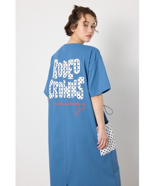 RODEO CROWNS WIDE BOWL(ロデオクラウンズワイドボウル)の「CLOUD FABLIC ワンピース(ワンピース・レディース・ダークブルー/ライトピンク/ブラック/カーキ・FREE)」の19枚目の写真