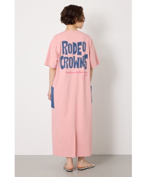 RODEO CROWNS WIDE BOWL(ロデオクラウンズワイドボウル)の「CLOUD FABLIC ワンピース(ワンピース・レディース・ダークブルー/ライトピンク/ブラック/カーキ・FREE)」の5枚目の写真