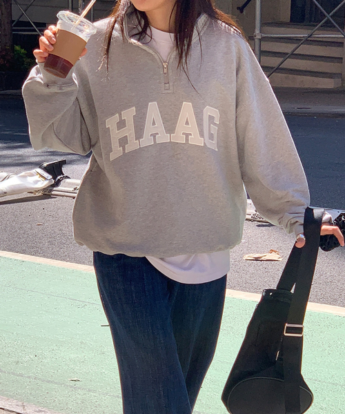 haag(ヘイグ)の「a haag half zip-up (grey)(スウェット・レディース・その他・FREE)」の9枚目の写真