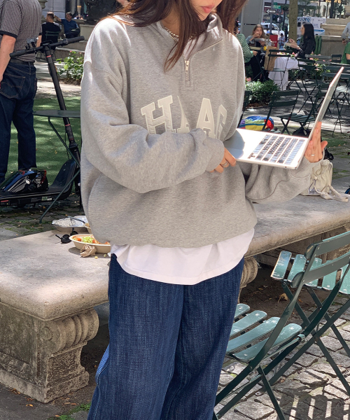 haag(ヘイグ)の「a haag half zip-up (grey)(スウェット・レディース・その他・FREE)」の12枚目の写真