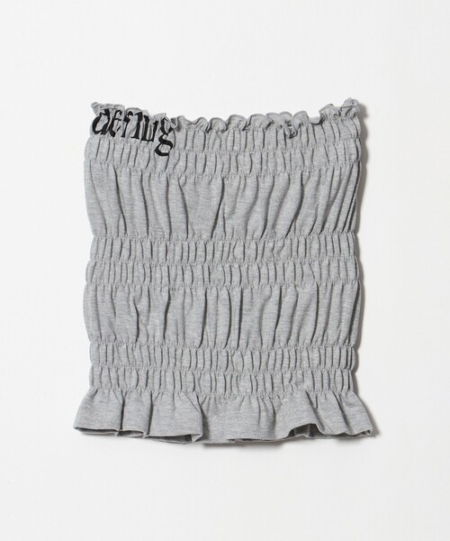 6(ロク)の「【別注】<Ruro for 6>SHIRRING TUBE TOP GRAY/チューブトップ(チューブトップ・レディース・グレー系・FREE)」の1枚目の写真