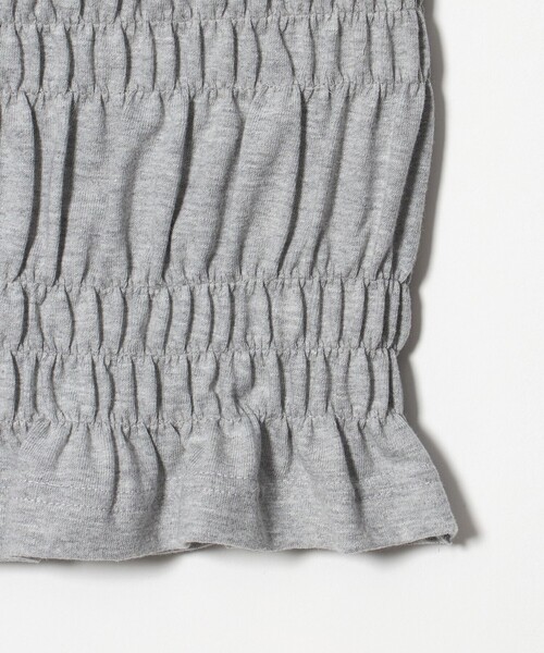 6(ロク)の「【別注】<Ruro for 6>SHIRRING TUBE TOP GRAY/チューブトップ(チューブトップ・レディース・グレー系・FREE)」の4枚目の写真