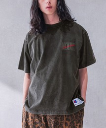 osharewalker（オシャレウォーカー）の「【Champion】ピグメントロゴ刺繍Ｔシャツ（Tシャツ/カットソー）」