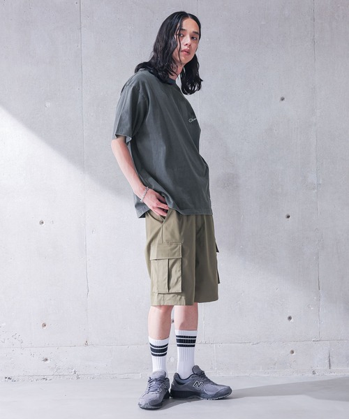 Champion(チャンピオン)の「【Champion】ピグメントロゴ刺繍Tシャツ(Tシャツ/カットソー・メンズ・ブラック/ネイビー・M/L/XL)」の19枚目の写真
