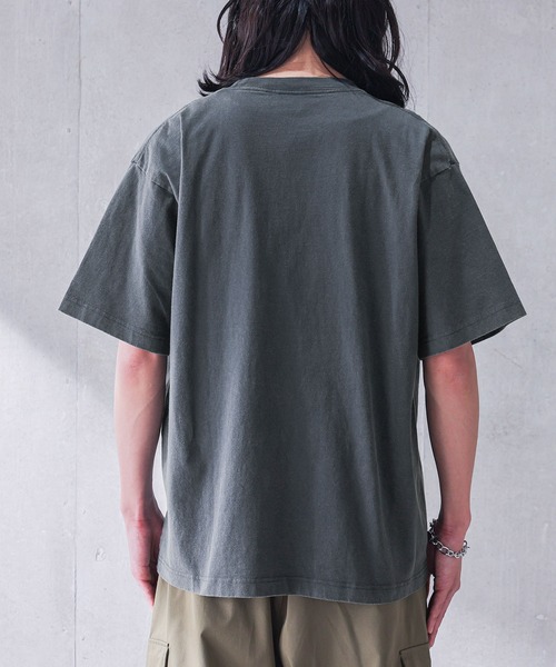 Champion(チャンピオン)の「【Champion】ピグメントロゴ刺繍Tシャツ(Tシャツ/カットソー・メンズ・ブラック/ネイビー・M/L/XL)」の16枚目の写真