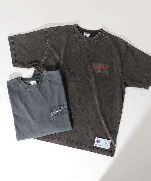 Champion(チャンピオン)の「【Champion】ピグメントロゴ刺繍Tシャツ(Tシャツ/カットソー・メンズ・ブラック/ネイビー・M/L/XL)」の15枚目の写真