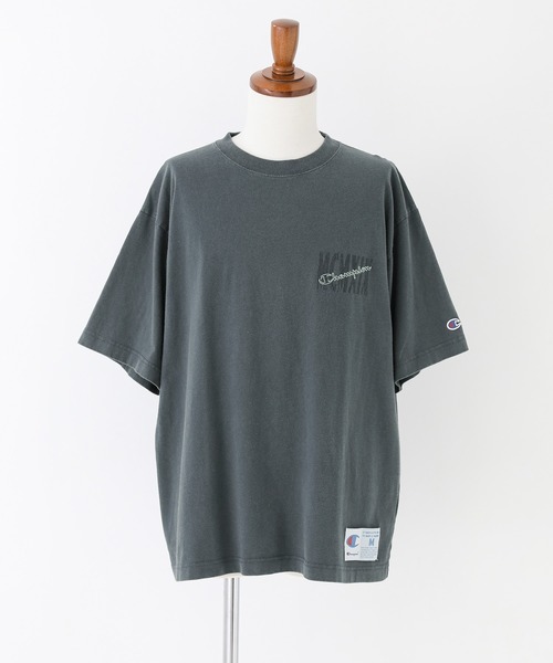 Champion(チャンピオン)の「【Champion】ピグメントロゴ刺繍Tシャツ(Tシャツ/カットソー・メンズ・ブラック/ネイビー・M/L/XL)」の14枚目の写真