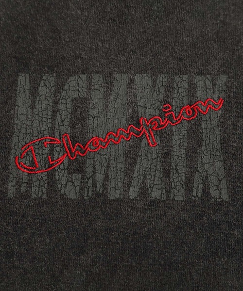 Champion(チャンピオン)の「【Champion】ピグメントロゴ刺繍Tシャツ(Tシャツ/カットソー・メンズ・ブラック/ネイビー・M/L/XL)」の9枚目の写真