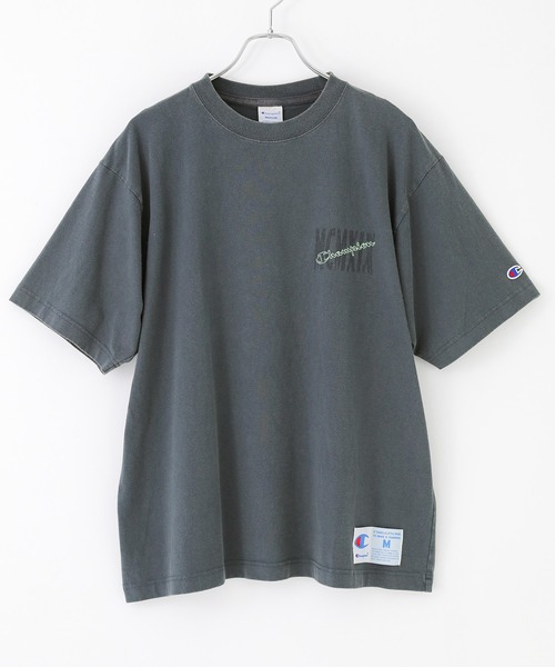 Champion(チャンピオン)の「【Champion】ピグメントロゴ刺繍Tシャツ(Tシャツ/カットソー・メンズ・ブラック/ネイビー・M/L/XL)」の11枚目の写真