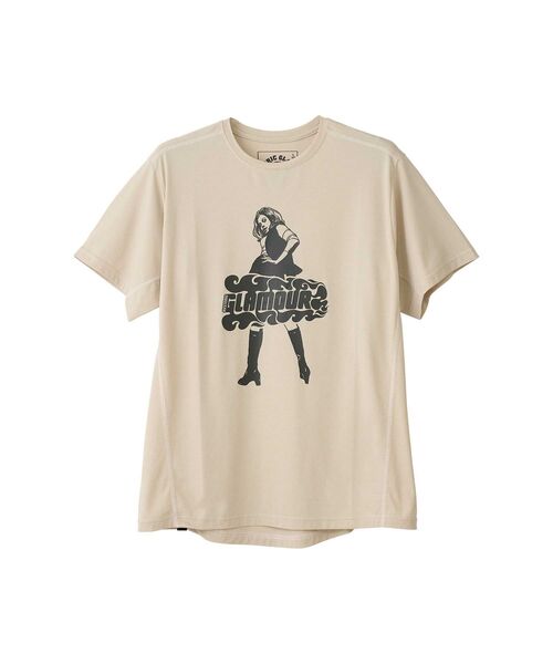 HYSTERIC GLAMOUR(ヒステリックグラマー)の「VIXEN GIRL ファンクショナルTシャツ(Tシャツ/カットソー・メンズ・ネイビー/ベージュ/ブラック・SMALL/LARGE/MEDIUM/X-LARGE)」の1枚目の写真