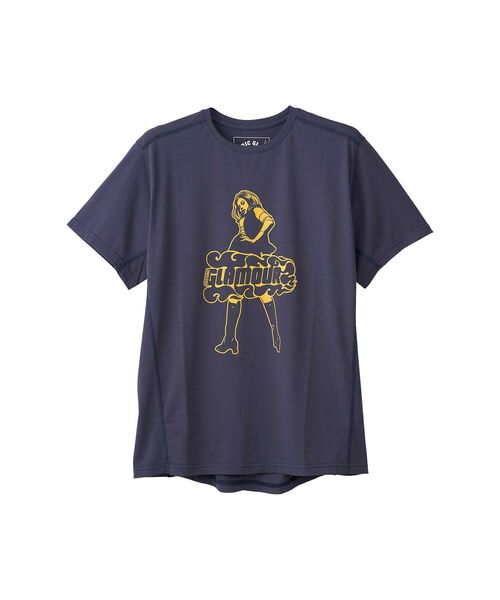 HYSTERIC GLAMOUR(ヒステリックグラマー)の「VIXEN GIRL ファンクショナルTシャツ(Tシャツ/カットソー・メンズ・ネイビー/ベージュ/ブラック・SMALL/LARGE/MEDIUM/X-LARGE)」の3枚目の写真