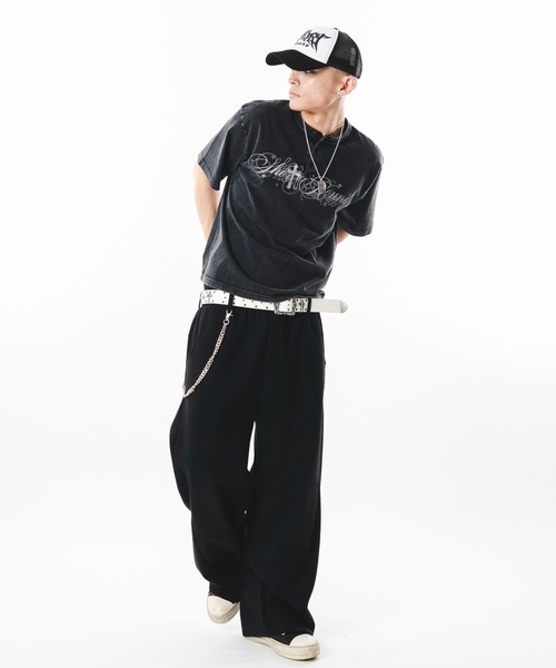 SHORT ROUND(ショートラウンド)の「SHORT ROUND/【26年春夏新作】ライトスウェットカバーフィットパンツ(スウェットパンツ・メンズ・グレー/その他1/ブラック・LARGE/MEDIUM)」の14枚目の写真