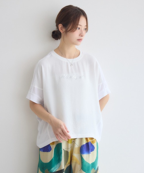 KATHARINE ROSS（キャサリンロス）の「3D箔ロゴTシャツ（Tシャツ/カットソー・レディース・チャコールグレー/オフホワイト・FREE）」の3枚目の写真