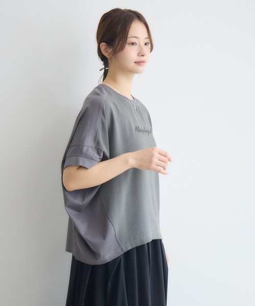 KATHARINE ROSS（キャサリンロス）の「3D箔ロゴTシャツ（Tシャツ/カットソー・レディース・チャコールグレー/オフホワイト・FREE）」の17枚目の写真