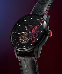 FOSSIL（フォッシル）の「フォッシル | マーベル Marvel x Fossil Spider-Man スパイダーマン 限定版 腕時計メンズ 自動巻き レザー LE1247SET（アナログ腕時計）」