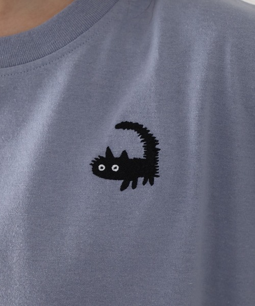 FUNALIVE(ファンアライブ)の「裾ドロスト刺繍プルオーバー 半袖(Tシャツ/カットソー・レディース・ライトブルー/オフホワイト・M/L)」の20枚目の写真