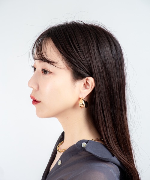 JENNYBIRD(ジェニーバード)の「【JENNY BIRD/ジェニーバード】ティアドロップ ピアス ぷっくり Paige Puff Earrings(ピアス(両耳用)・レディース・シルバー/ゴールド・FREE)」の11枚目の写真